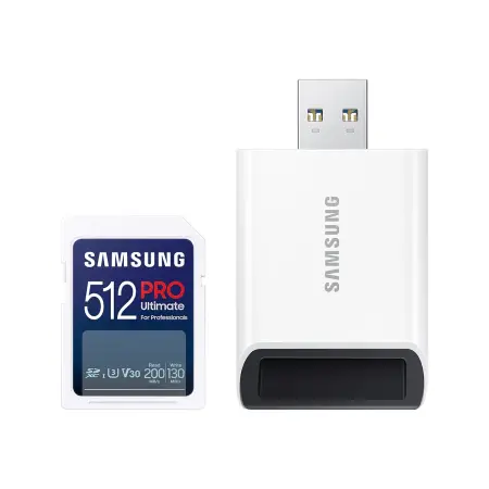 SAMSUNG SD PRO Ultimate 512GB SD Memory Card incl. USB card reader