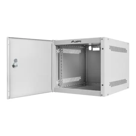 LANBERG Rack cabinet 10inch wall mount 4U 280x310 grey with metal door flat pack