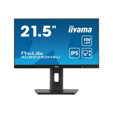 IIYAMA XUB2293HSU-B6 21.5inch ETE IPS FHD 100Hz 250cd/m2 1ms Speakers HDMI DP MPRT USB 2x2.0 FreeSync 15cm Height Adj.