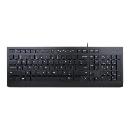 LENOVO Essential Wired Keyboard Black - US Euro103P