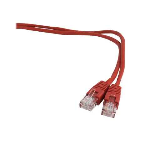 GEMBIRD patchcord RJ45 osłonka zalewana kat 5e UTP 0.5m czerwony