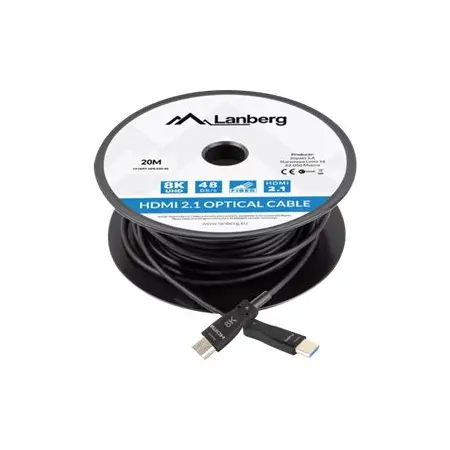 LANBERG kabel HDMI v2.1 8K M/M 80m optyczny AOC
