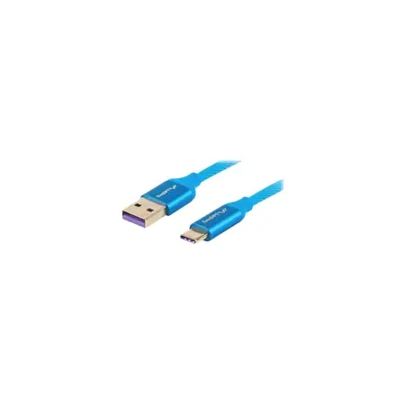 LANBERG CA-USBO-22CU-0018-BL Lanberg Kabel Premium Quck Charge 3.0 ,USB-C(M)->A(M) 1,8m Niebieski