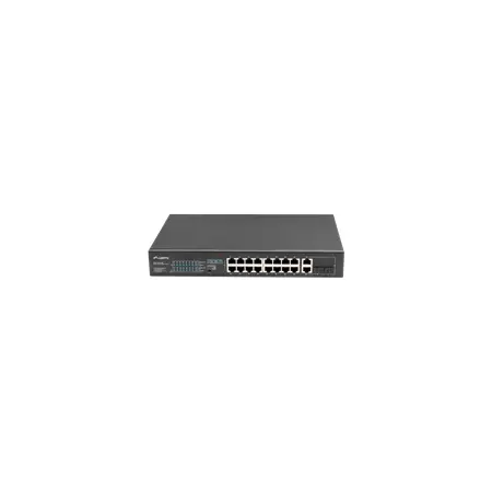 LANBERG RSFE-16P-2C-250 Switch 16x 100Mb PoE+/2x Combo Gigabit 250W niezarządzalny