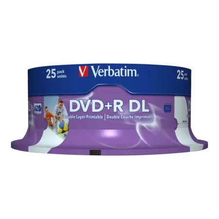 VERBATIM 43667 Verbatim DVD+R DLcake box 25 8.5GB 8x do nadruku