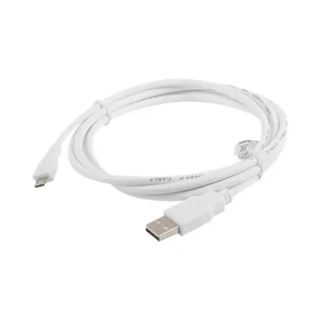 LANBERG CA-USBM-10CC-0018-W Lanberg kabel USB 2.0 micro AM-MBM5P 1.8m biały