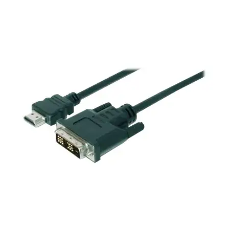 ASM AK-330300-100-S ASSMANN Kabel adapter HDMI 1.3 Standard Typ HDMI A/DVI-D (18+1) M/M czarny 10m