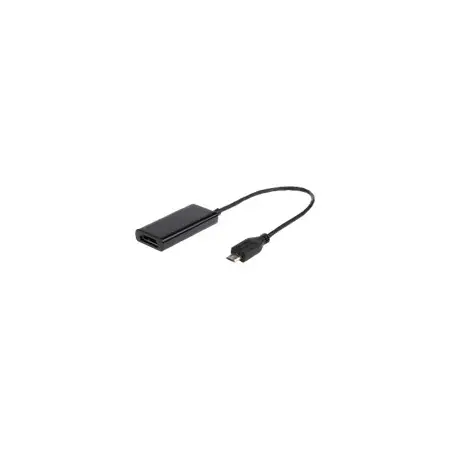 GEMBIRD A-MHL-003 Gembird adapter MHL(M)->HDMI(F)+MICRO USB(BF)(11pin)smartfon do TV HD+zasilanie