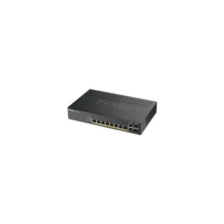 ZYXEL GS1920-8HPV2-EU0101F Zyxel GS1920-8HPv2 8 port GbE Smart Managed PoE Switch 2x GbE combo (RJ45/SFP)