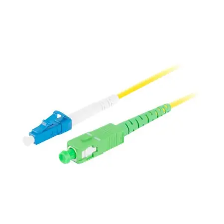 LANBERG fiber optic patchcord SM LC/UPC-SC/APC simplex 2m LSZH g657a1 3.0mm yellow