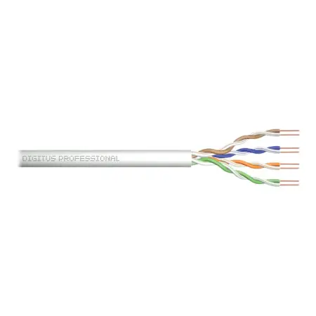 DIGITUS Installation cable cat.5e U/UTP Eca solid wire AWG 24/1 PVC 50m grey foiled