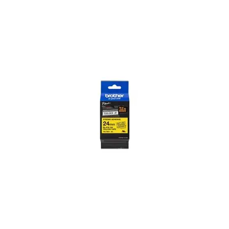 BROTHER TZES651 Taśma Brother 24mm BLACK ON YELLOW ADHESIVE TAPE