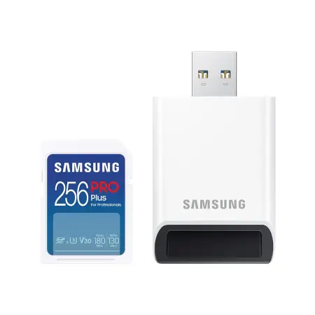 SAMSUNG PRO Plus Reader Full Size SDXC Card 256GB