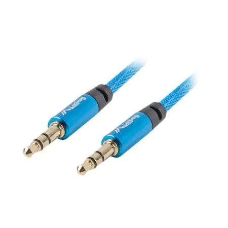 LANBERG CA-MJMJ-10CU-0030-BL Lanberg Premium kabel Audio Mini jack 3,5mm 3pin, 3m Niebieski