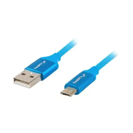 LANBERG CA-USBM-20CU-0010-BL Lanberg Kabel Premium Quick Charge 3.0, USB Micro-B(M)->A(M) 1M Niebieski