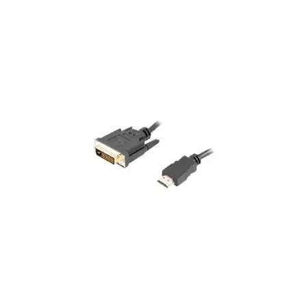 LANBERG CA-HDDV-20CU-0030-BK Lanberg kabel HDMI -> DVI-D(24+1) M/M Dual Link 4K 30Hz, czarny 3m