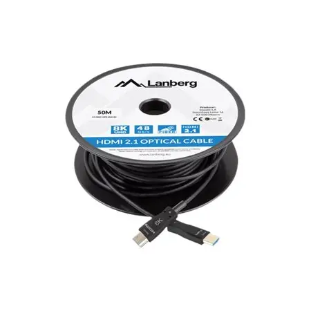 LANBERG kabel HDMI v2.1 8K M/M 50m optyczny AOC