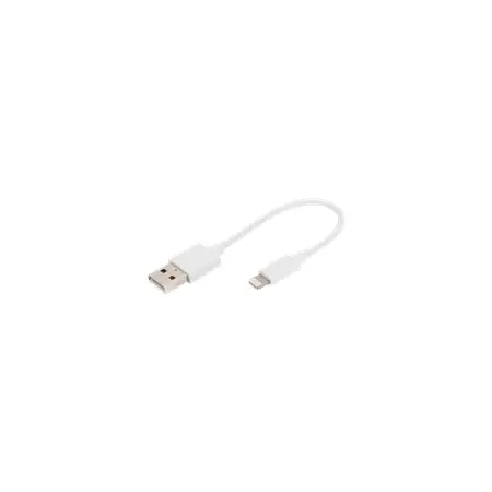 DIGITUS USB-A to lightning MFI C89 0.15m Data and charging cable white 5V 2.4A