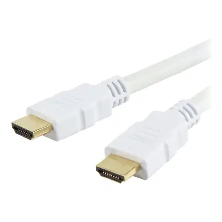 TECHLY Kabel monitorowy HDMI-HDMI M/M Ethernet 3D 4K, 1m, biały