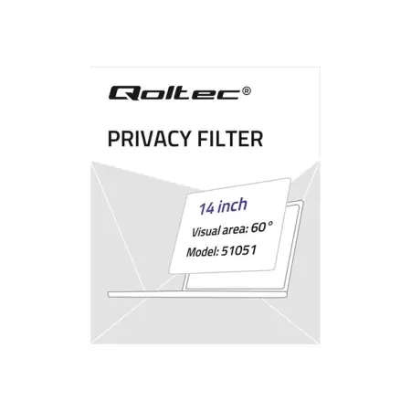 QOLTEC 51051 Qoltec Filtr prywatyzujący RODO 14 16:9
