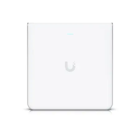 UBIQUITI U6-Enterprise-IW In-Wall Access point Dual Band WiFi 6E 4x4 MIMO 1xRJ45 2.5Gb/s PoE+ 4x RJ45 1000Mb/s